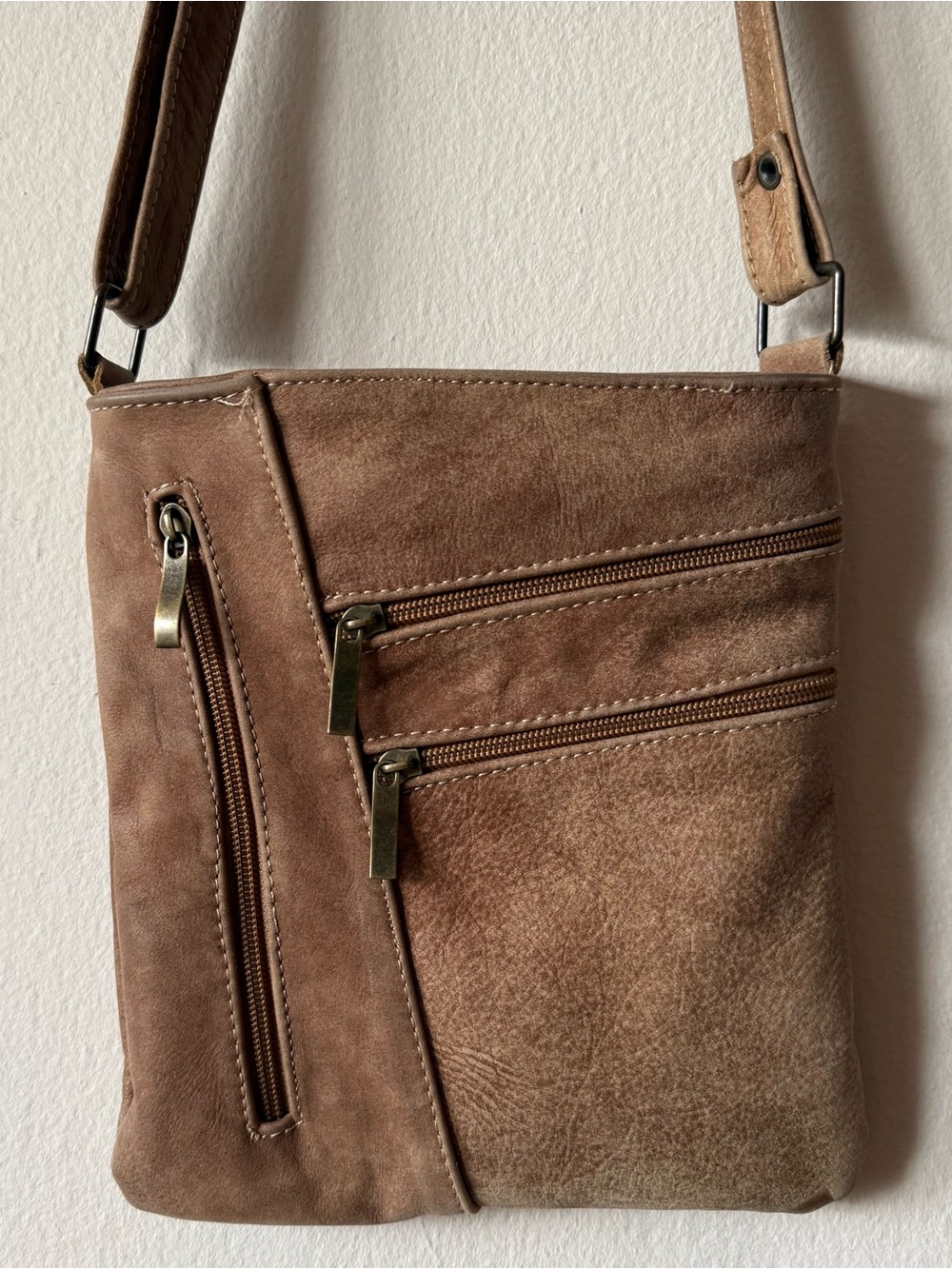 Brown Genuine Leather crossbody bag